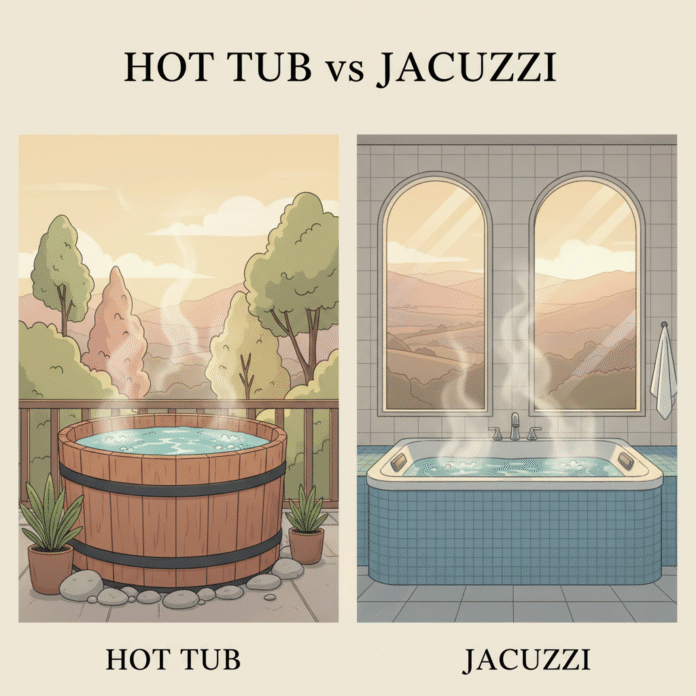 hot tub vs jacuzzi